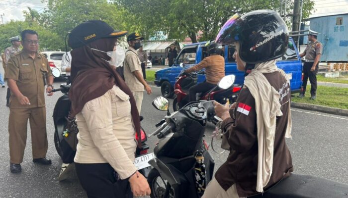 Puluhan Kendaraan Menunggak Pajak Terjaring Operasi Gabungan di Palangka Raya