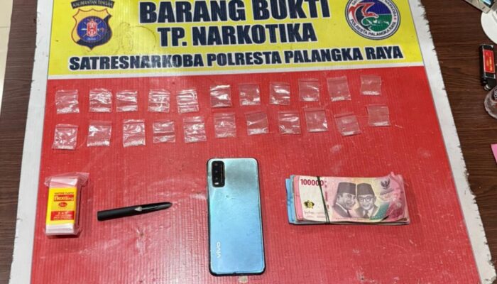 Simpan 22 Paket Sabu di Barak, Pria di Palangka Raya Diciduk Polisi