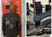 Modus Ambil Kunci Diam-diam, Pria di Palangka Raya Gasak Motor Langganan Kue