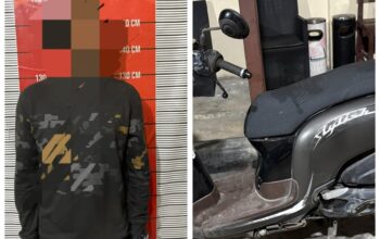 Modus Ambil Kunci Diam-diam, Pria di Palangka Raya Gasak Motor Langganan Kue