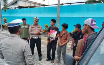 Satlantas Polresta Palangka Raya Ingatkan Keselamatan Berkendara Lewat Sosialisasi Road Safety Riding