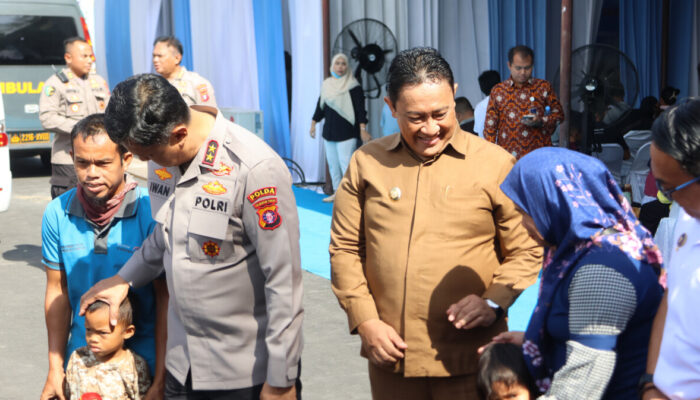 Wagub Kalteng Tinjau Bakti Kesehatan HUT Bhayangkara, Ribuan Warga Dapat Layanan Gratis