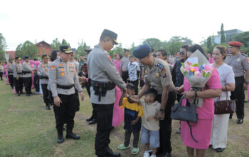 863 Personel Polda Kalteng dan Polres Jajaran Naik Pangkat Jelang Hari Bhayangkara ke-80