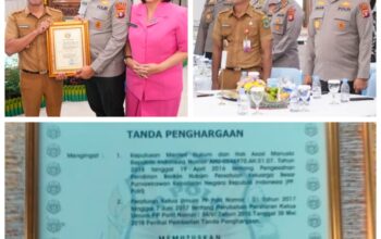 Bupati Kapuas Raih Satya Lencana Karya Nusa, Apresiasi Dukungan untuk PP Polri