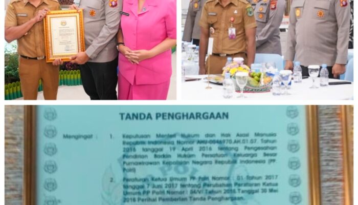 Bupati Kapuas Raih Satya Lencana Karya Nusa, Apresiasi Dukungan untuk PP Polri