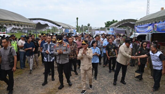 HUT Ke-24 Pulang Pisau, Warga Manfaatkan Pasar Murah dan Layanan Cek Kesehatan Gratis dari Pemprov Kalteng