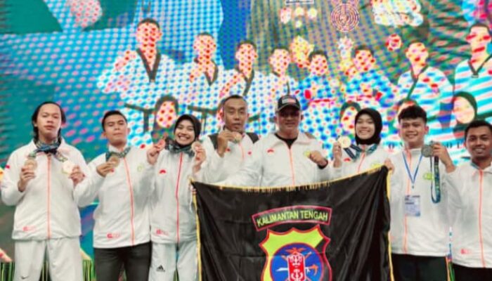 Kontingen Taekwondo Polda Kalteng Raih 9 Medali di Kapolri Cup 7, Borong Enam Emas