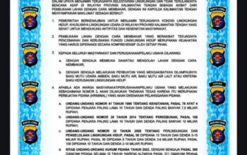 Asal Bakar Lahan di Kalteng, Siap-siap Dipenjara dan Didenda Miliaran! Ini Peringatan Kapolda