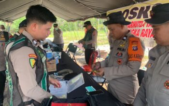 Polda Kalteng Distribusikan 400 Masker KN95 hingga Oxycan untuk Personel di Posko