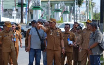 Bupati Barito Utara Cek Proyek Infrastruktur, Minta Pengerjaan Tepat Waktu dan Berkualitas