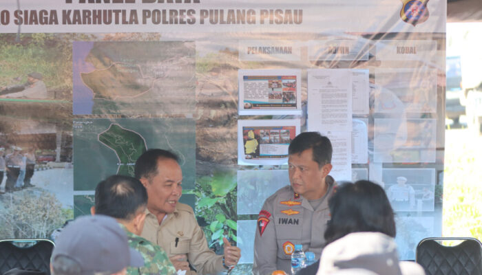 Gubernur dan Kapolda Cek Posko Karhutla Pulang Pisau, Minta Titik Api Ditangani Secepatnya