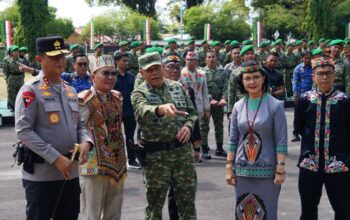 Peresmian Patung Jenderal Sudirman dan Tambun Bungai Tandai Penguatan Nilai Kepahlawanan di Makodam XXII