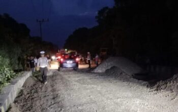 Box Culvert Ambruk di Jalur Kasongan–Kereng Pangi, BPJN Berlakukan Sistem Buka Tutup Arus Lalu Lintas