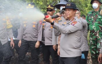 Turun ke Lokasi, Kapolda Kalteng Pimpin Langsung Pemadaman Karhutla di Pulang Pisau
