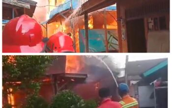 Api Melalap Permukiman Padat di Palangka Raya, Akses Sempit Hambat Pemadaman