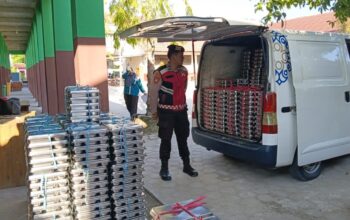 Polisi Kawal Distribusi Makan Bergizi Gratis ke 1.275 Siswa di Palangka Raya