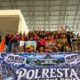 Supporter Polresta Palangka Raya Raih Juara III, Tampilkan Kekayaan Budaya Dayak di Turnamen Voli Hari Bhayangkara
