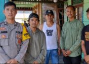 Datangi Tokoh Masyarakat di Rindang Banua, Bhabinkamtibmas Pahandut Sampaikan Pesan Kamtibmas