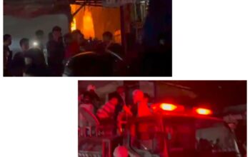 Kebakaran Hebat di Pasar Besar Palangka Raya, Rumah Kayu Ludes Dilalap Api