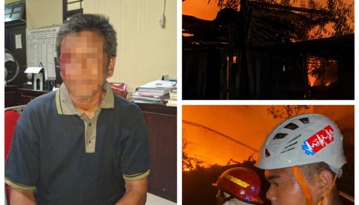 Kebakaran Hanguskan 9 Bangunan di Palangka Raya, 10 KK Kehilangan Tempat Tinggal