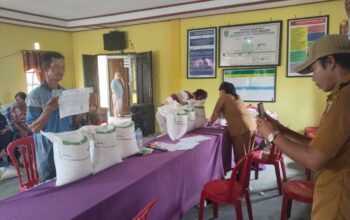 Bulog Barito Selatan Salurkan Bantuan Beras untuk 11.684 Penerima