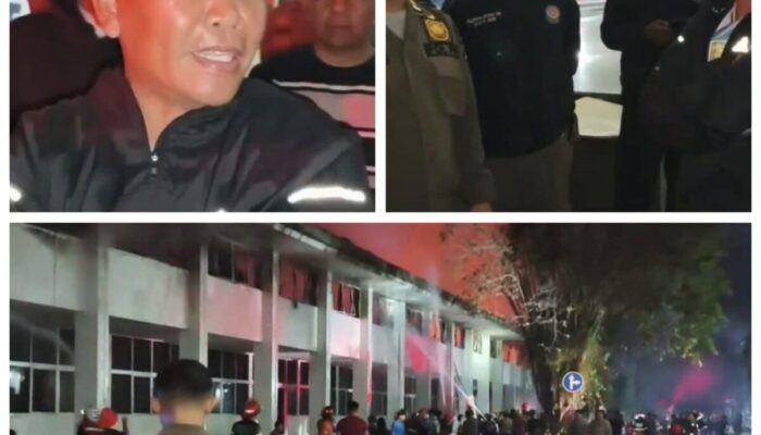 Kantor Gubernur Kalteng Terbakar Hebat, 3 Bagian Gedung Ludes