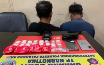 Polisi Gagalkan Peredaran 395 Gram Sabu di Kereng Bangkirai, Dua Orang Diamankan