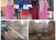 Relawan BPK Kamboja Bantu Padamkan Karhutla di Jalan RTA Milono, Terima Donasi dari Warga