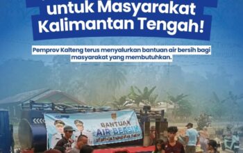 Hadapi Kemarau dan Karhutla, Pemprov Kalteng Salurkan Air Bersih hingga Masker untuk Warga