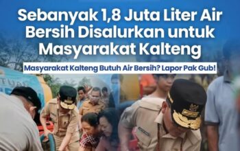 Kemarau Melanda, Pemprov Kalteng Distribusikan 1,85 Juta Liter Air Bersih ke Warga