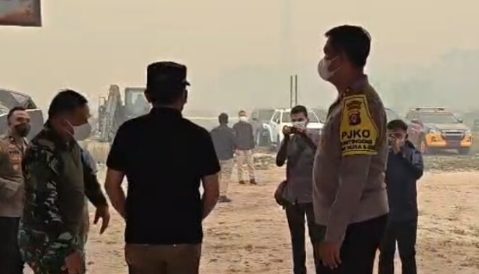 Kapolda, Gubernur, dan Pangdam Tinjau Kesiapan Posko Penanganan Karhutla di Palangka Raya