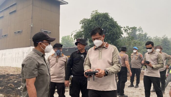 Pastikan Api Tak Kembali Menyala, Kapolda Kalteng Cek Penanganan Karhutla di Manduhara