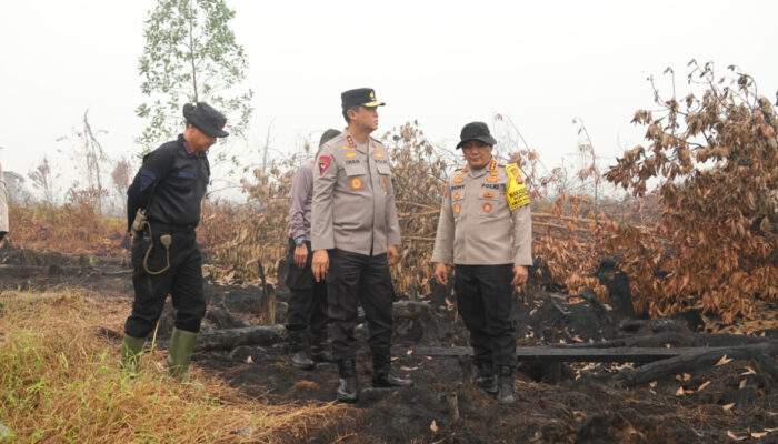 Kapolda Kalteng Cek Lahan Bekas Karhutla di Manduhara, Asap Hilang Usai Disemprot X-Fire