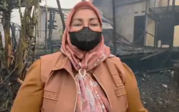 Karhutla Dekati Permukiman di Sampit, Dua Rumah Warga Terbakar