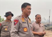 Kapolda Kalteng dan Aslog Kapolri Pantau Pemadaman Karhutla di Palangka Raya