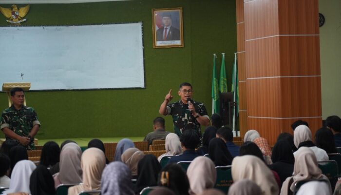 TNI AD Beri Edukasi Karhutla ke 315 Mahasiswa Baru UMPR