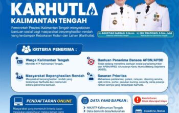 Pemprov Kalteng Buka Bantuan Sosial bagi Masyarakat Terdampak Karhutla, Pendaftaran hingga 25 September 2026