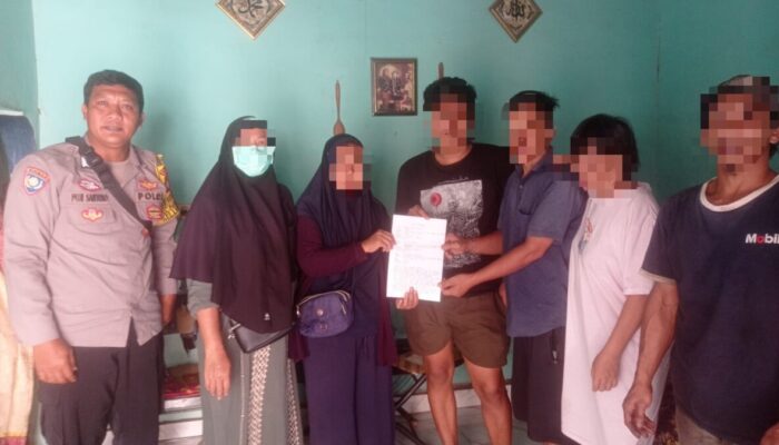 Bhabinkamtibmas Langkai Mediasi Perselisihan Warga, Berakhir Damai