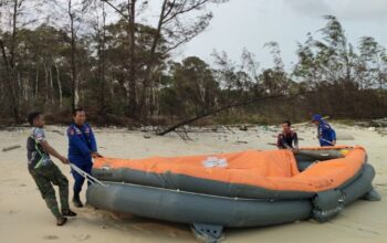 Lima Liferaft Diduga Milik KM Virgo Transport 8 Ditemukan di Perairan Seruyan