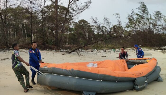 Lima Liferaft Diduga Milik KM Virgo Transport 8 Ditemukan di Perairan Seruyan