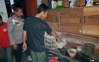 Polsek Sabangau Cek Lokasi Dugaan Pencurian Mesin Senso