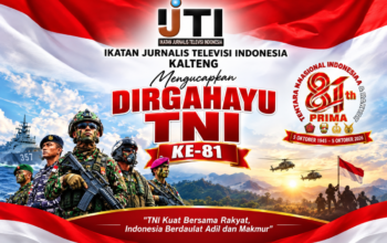 IJTI Kalteng Sampaikan Ucapan HUT ke-81 TNI