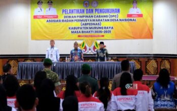 Bupati Heriyus Kukuhkan Pengurus ABPEDNAS Murung Raya, Dorong BPD Lebih Dekat dengan Aspirasi Warga